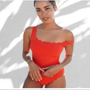 J.crew scallop hem one piece swimsuit: Like new!